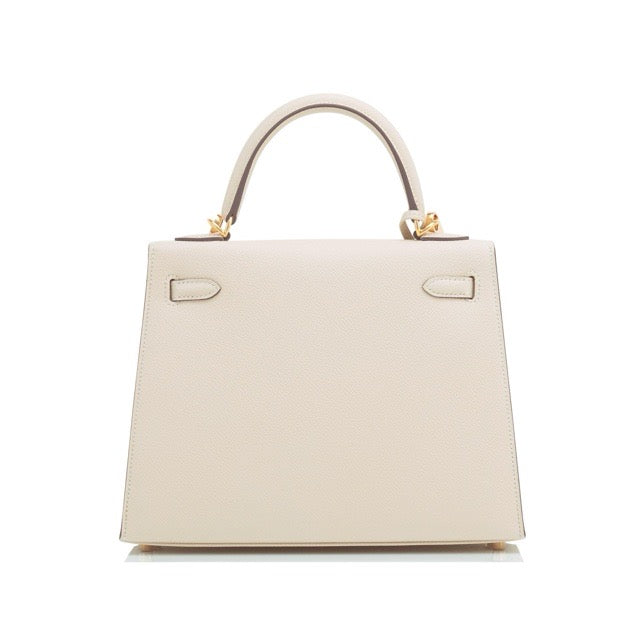 エルメス ケリー25 外縫い クレ エプソン ゴールド金具 HERMES KELLY SELLIER 25 CRAIE EPSOM GOLD HARDWARE