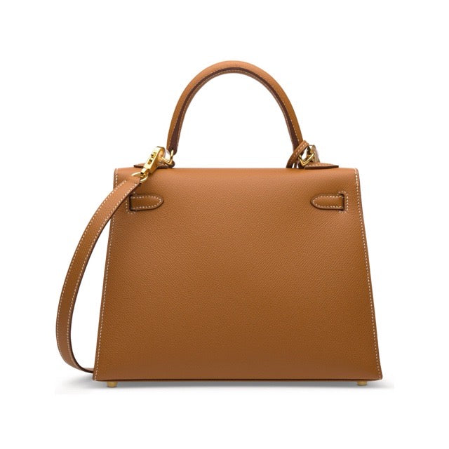 HERMES KELLY 25 SELLIER GOLD EPSOM GOLD HARDWARE