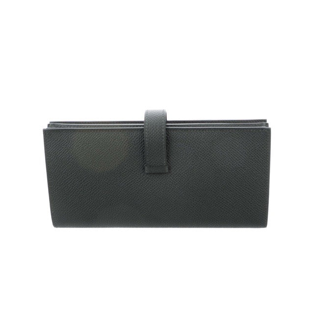 エルメス ベアンスフレ ベアンロングウォレット Plomb エプソン シルバー金具 長財布 HERMES BEARN GUSSET WALLET PLOMB EPSOM SILVER HARDWARE