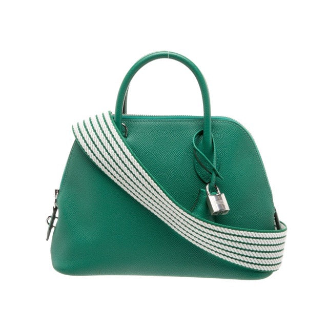 エルメス　ボリード35 ディープグリーン エルメス ボリード 25 Vert Vertigo エプソン シルバー金具 HERMES