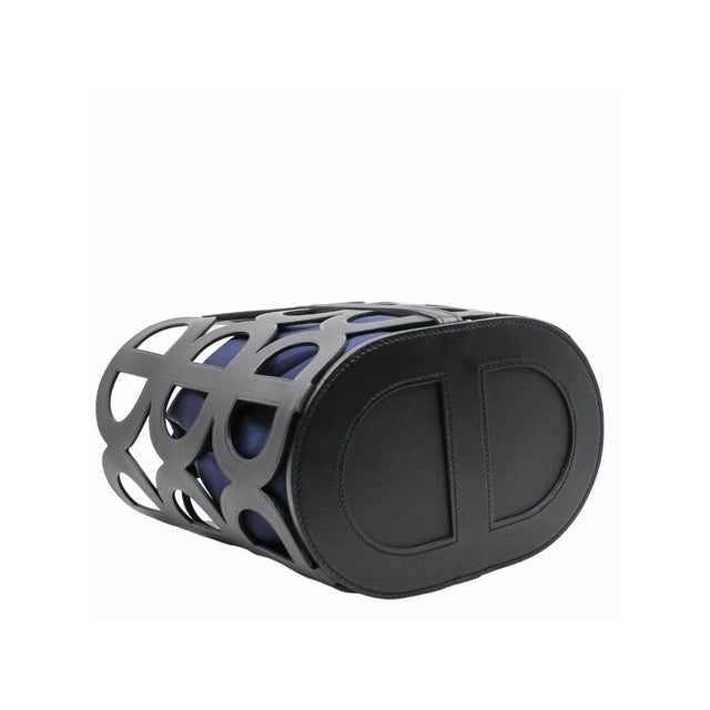 HERMES CHAINE D'ANCRE LIMITED EDITION HAND BAG BLACK NOIR BLEU NAVY MADAME