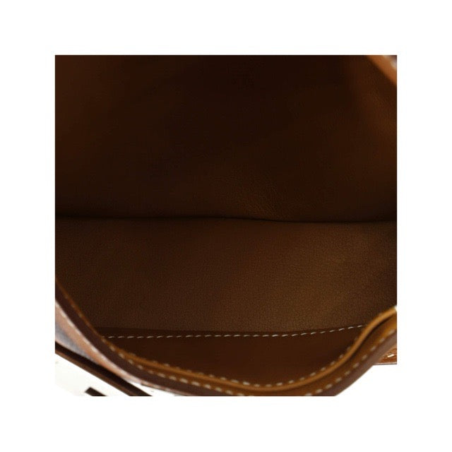 HERMES MINI JYPSIERE GOLD EVERCOLOR SILVER HARDWARE