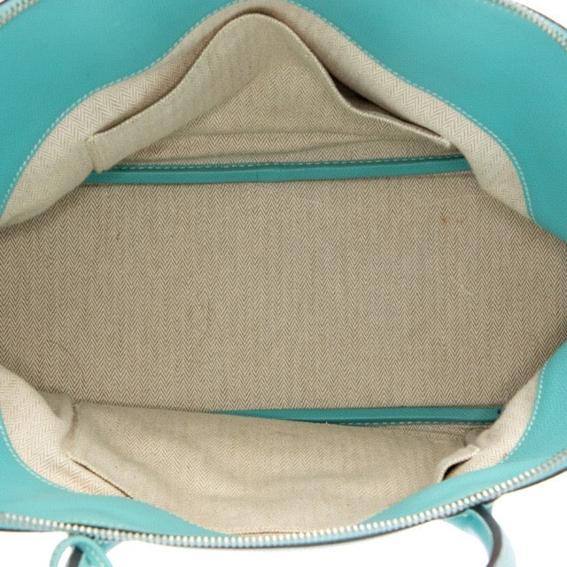 HERMES BOLIDE RELAX 35 BLEU ATOLL EPSOM SILVER HARDWARE