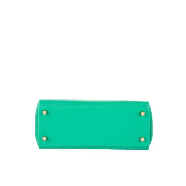 HERMES KELLY RETOURNE 25 MENTHE SWIFT GOLD HARDWARE