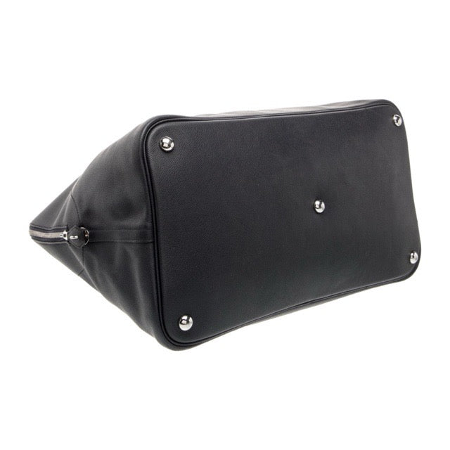 HERMES BOLIDE RELAX 45 NOIR MONSIEUR SILVER HARDWARE