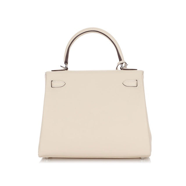 HERMES LIMITED EDITION KELLY 25 RETOURNE IN & OUT NATA SWIFT SILVER HARDWARE