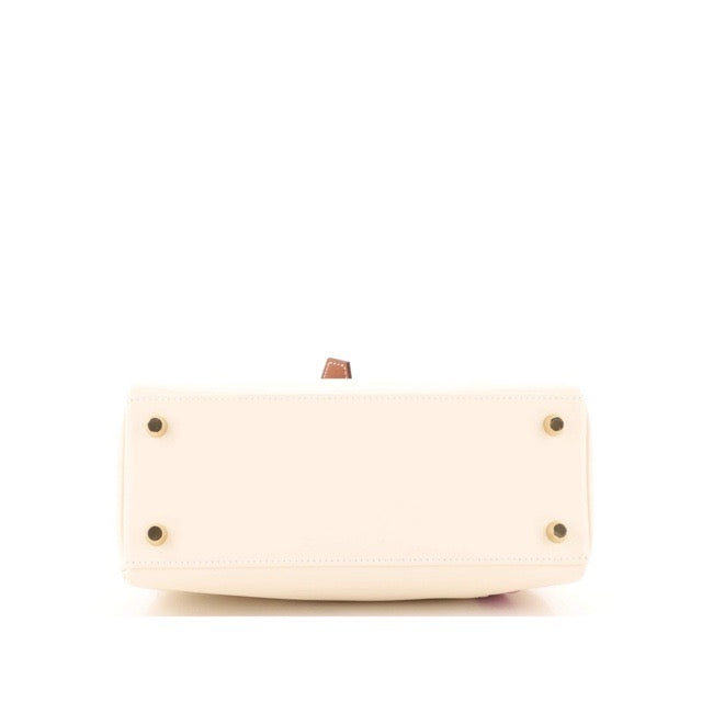 HERMES KELLY 25 RETOURNE COLORMATIC NATA CUIVRE LIME MAUVE SYLVESTRE BLEU BRUME SWIFT GOLD HARDWARE