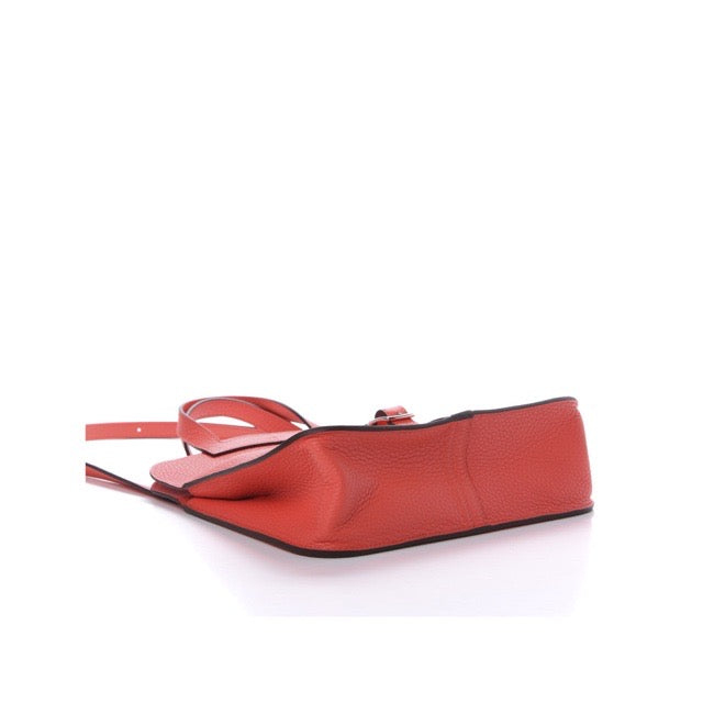 HERMES HALZAN 25 ROSE TEXAS TAURILLON CLEMENCE SILVER HHARDWARE