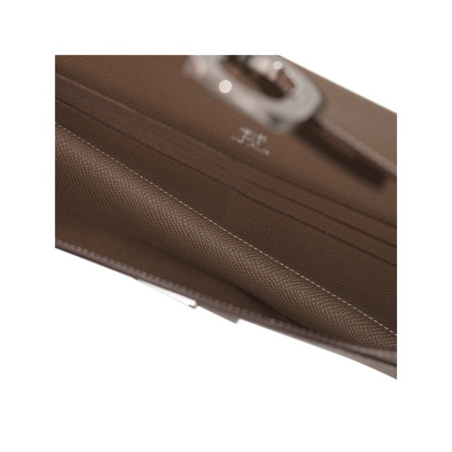 HERMES CHAINE D'ANCRE LONG WALLET TO GO ETOUPE EPSOM SILVER HARDWARE