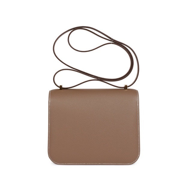 HERMES MINI CONSTANCE 18 ETOUPE EPSOM GOLD HARDWARE