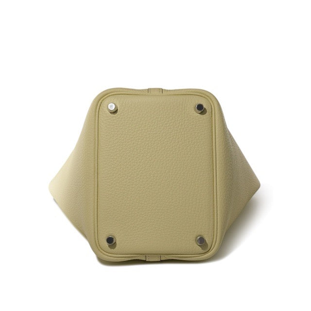 HERMES PICOTIN LOCK 18 PM JAUNE MILTON TAURILLON CLEMENCE SILVER HARDWARE