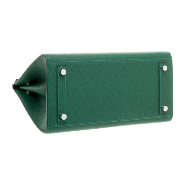 エルメス バーキン25 セリエ 外縫い ヴェールモワイヤン エプソン エレクトラム金具 ゴールド金具 シルバー金具 HERMES BIRKIN SELLIER 25 VERT MOYEN EPSOM ELECTRUM GOLD SILVER HARDWARE