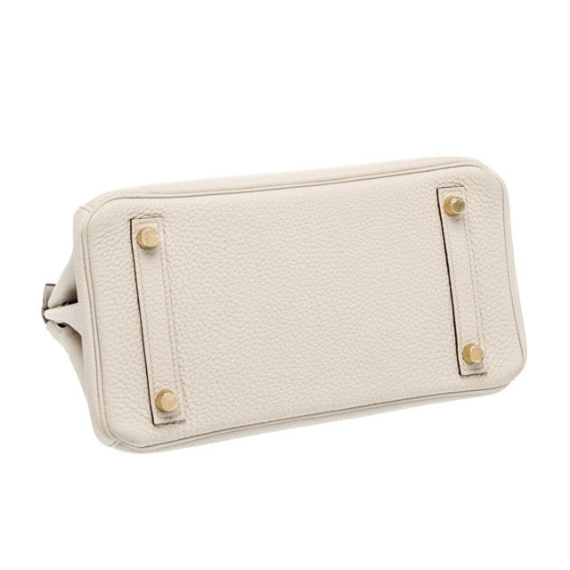 エルメス バーキン25 スペシャルオーダー ヴェルソ ベトン ゴールド トゴ パーマブラス シャンパンゴールド金具 パーソナルオーダー ホースシュー HERMES BIRKIN 25 VERSO BETON GOLD TOGO PERMABRASS GOLD HARDWARE HSS【中古】