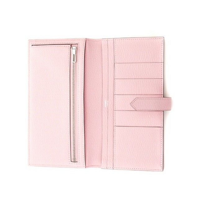 エルメス ベアンスフレ ベアンロングウォレット ローズサクラ  