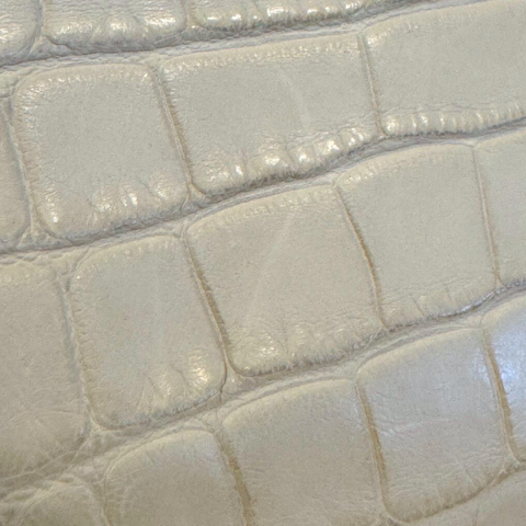HERMES BIRKIN 25 BETON CROCODILE MATTE ALLIGATOR SILVER HARDWARE