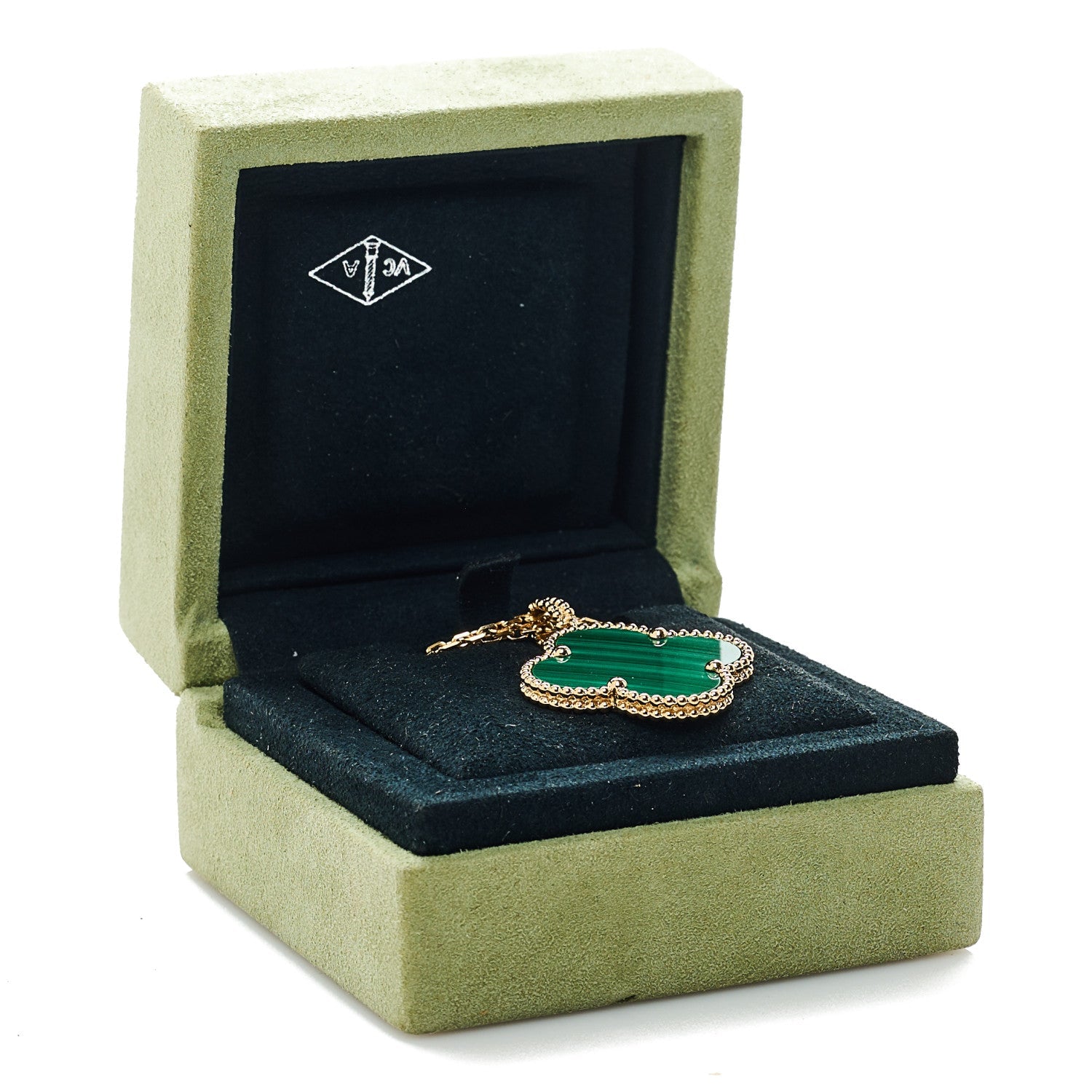ヴァンクリーフ&アーペル マジックアルハンブラ ペンダントネックレス マラカイト 18K イエローゴールド VAN CLEEF & ARPELS MAGIC ALHAMBRA PENDANT NECKLACE MALACHITE 18K YELLOW GOLD