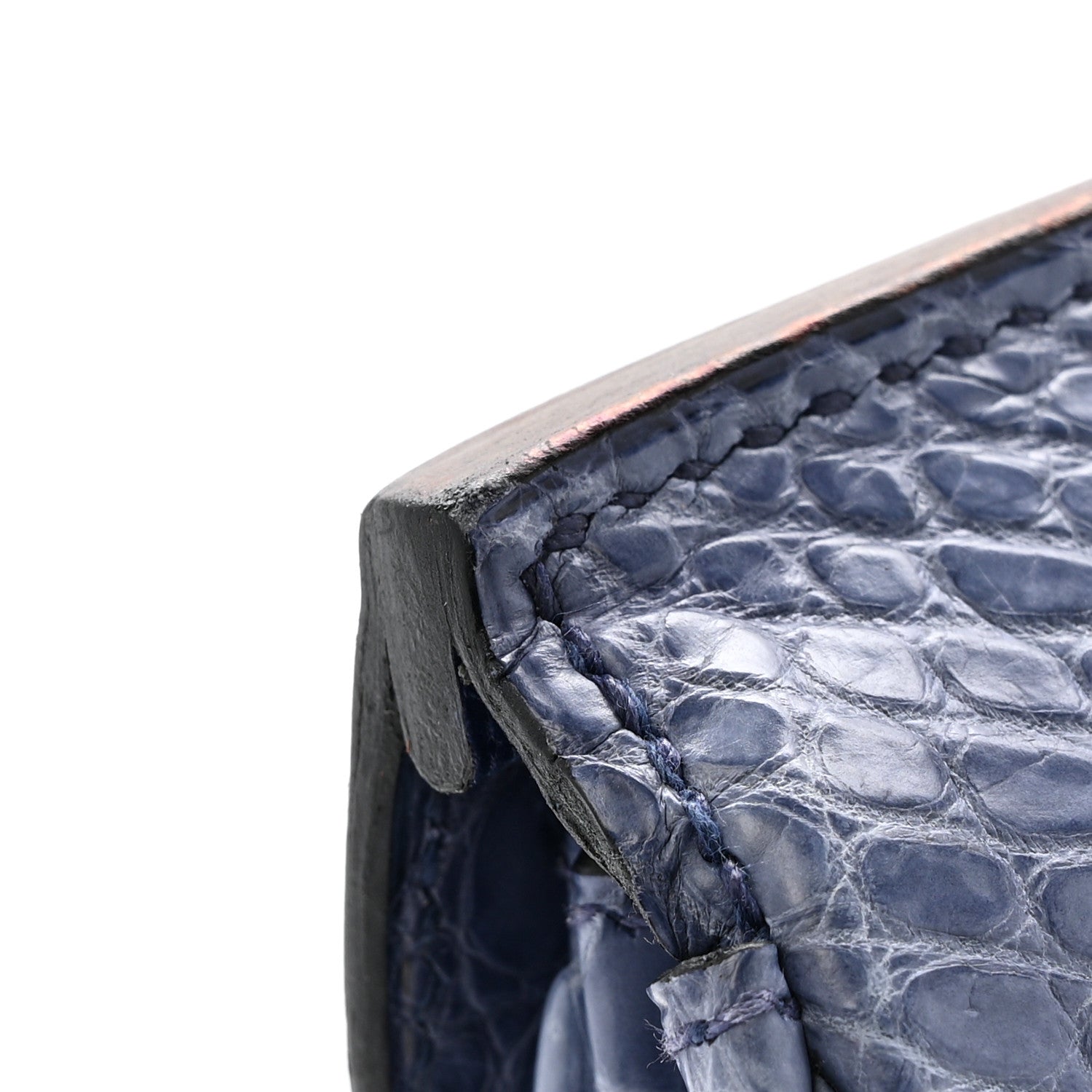 HERMES BIRKIN 35 BLEU BRIGHTON MATTE POROSUS CROCODILE GOLD HARDWARE