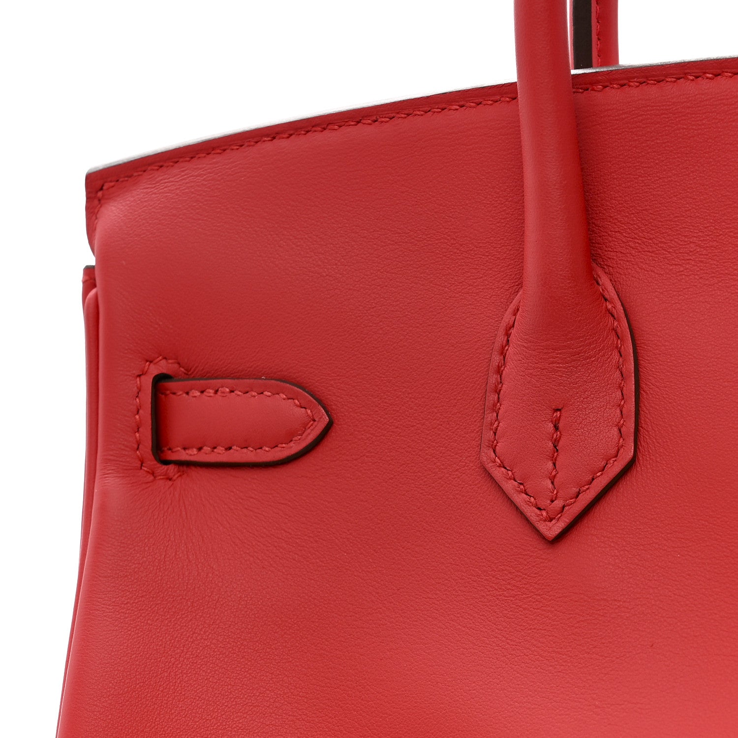 HERMES BIRKIN 25 ROUGE PIMENT SWIFT SILVER HARDWARE