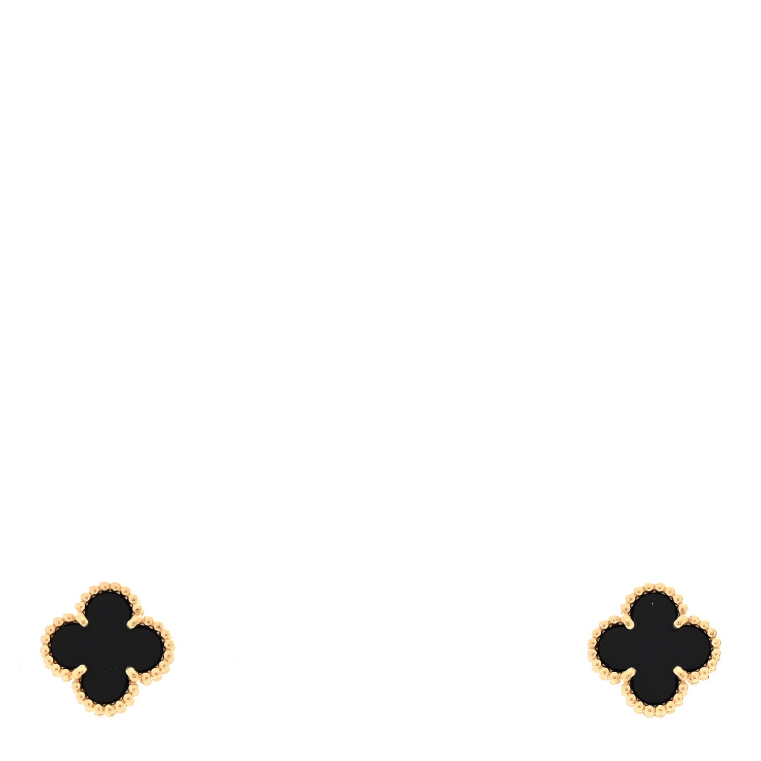 ヴァンクリーフ&アーペル スウィートアルハンブラ ピアス ブラックオニキス 18K イエローゴールド VAN CLEEF & ARPELS SWEET ALHAMBRA EARRINGS BLACK ONYX 18K YELLOW GOLD