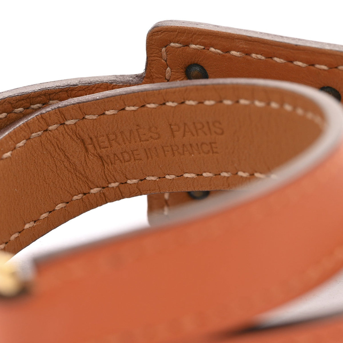 エルメス ケリー ドゥブルトゥール ブレスレット スイフト T2 オレンジ HERMES KELLY DOUBLE TOUR BRACELET SWIFT T2 ORANGE