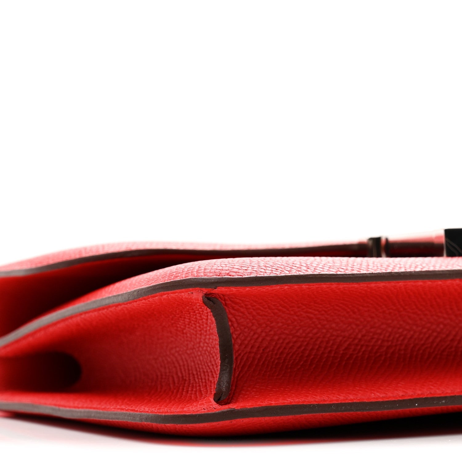 HERMES CONSTANCE 25 ELAN ROUGE RADIEUX EPSOM SILVER HARDWARE