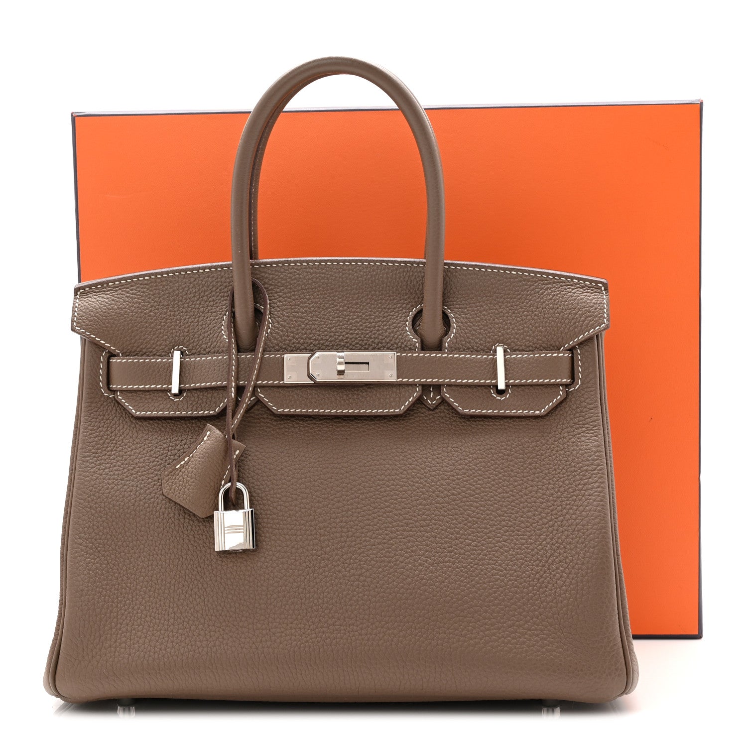 Hermes Birkin 30 Etoupe Togo Silver Hardware