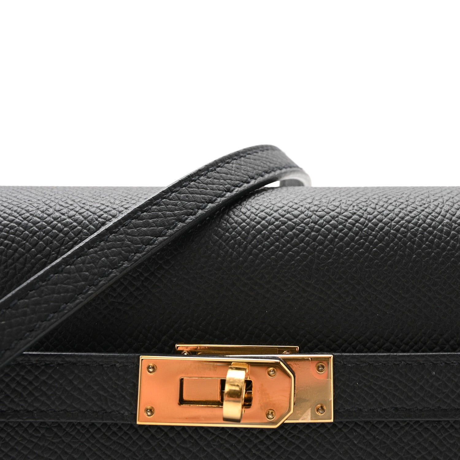 エルメス ケリートゥーゴー 長財布 Black エプソン ゴールド金具 HERMES KELLY TO GO WALLET BLACK EPSOM GOLD HARDWARE