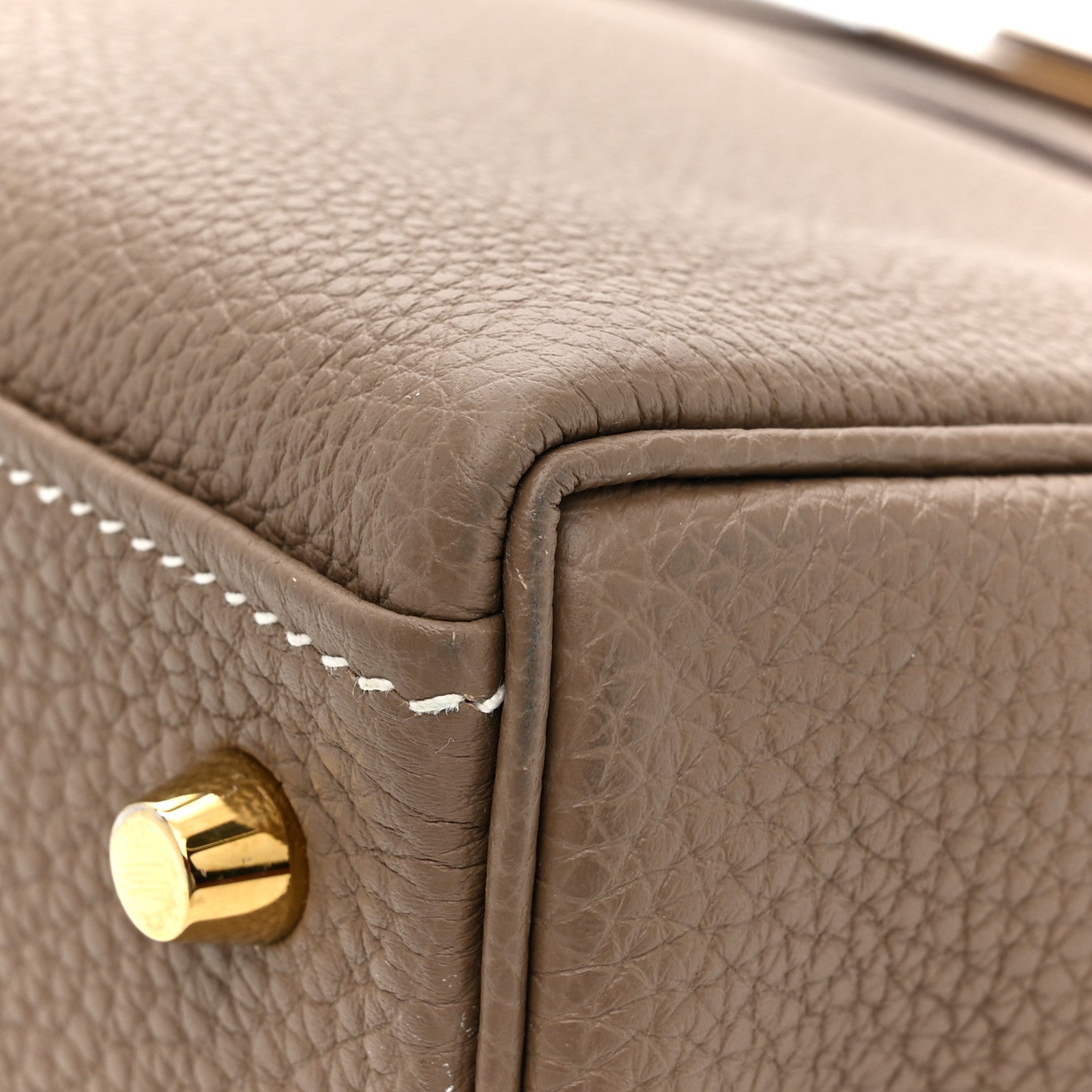 HERMES KELLY 28 RETOURNE ETOUPE TOGO GOLD HARDWARE