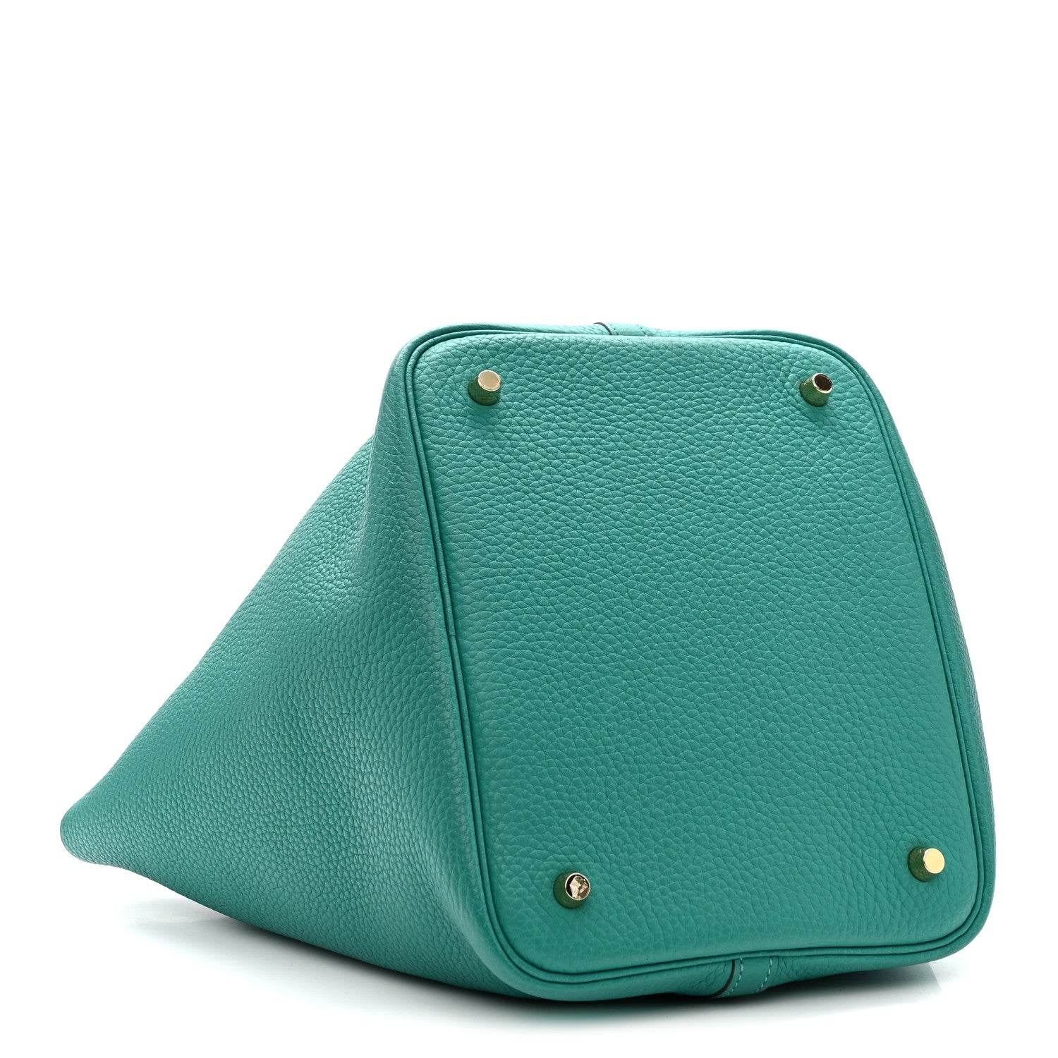 HERMES PICOTIN LOCK PM 18 VERT VERONE TAURILLON CLEMENCE SILVER HARDWARE