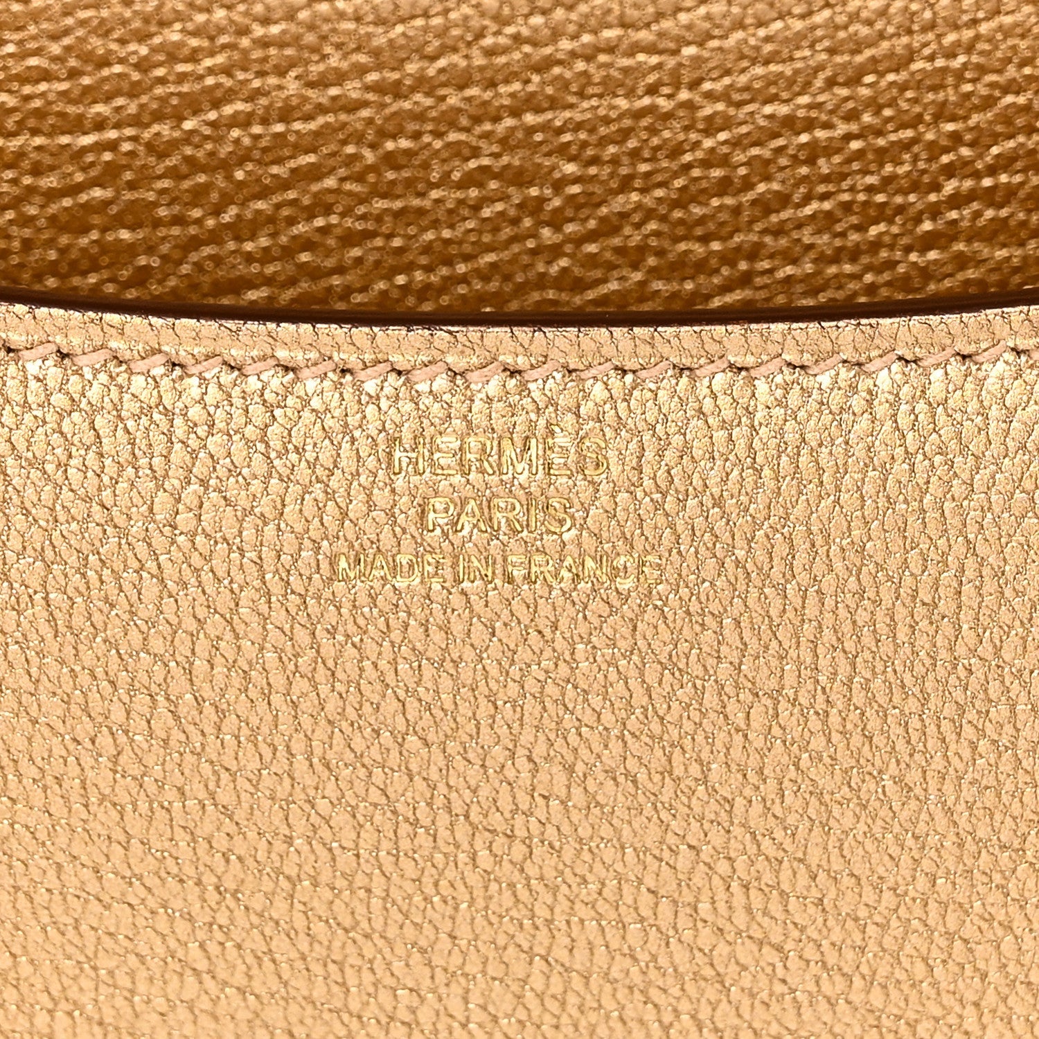 エルメス ミロワール ミニコンスタンス 18 Dore シェーブル パーマブラス金具 シャンパンゴールド金具 HERMES MINI CONSTANCE 18 DORE CHEVRE