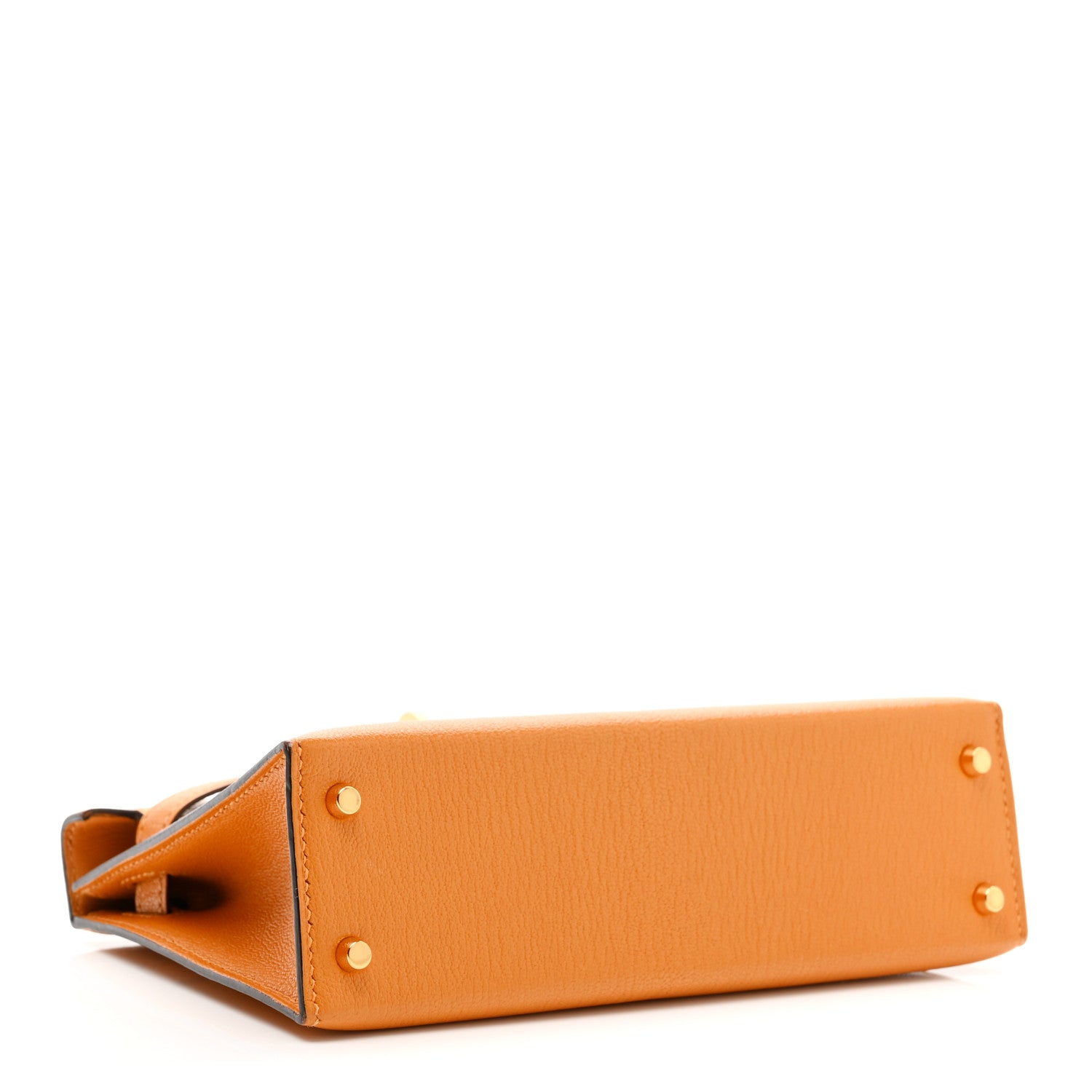 エルメス ミニケリー 20 外縫い Jaune D'or シェーブル シャムキラ ゴールド金具 HERMES MINI KELLY 20 SELLIER JAUNE D'OR CHEVRE CHAMKILA GOLD HARDWARE