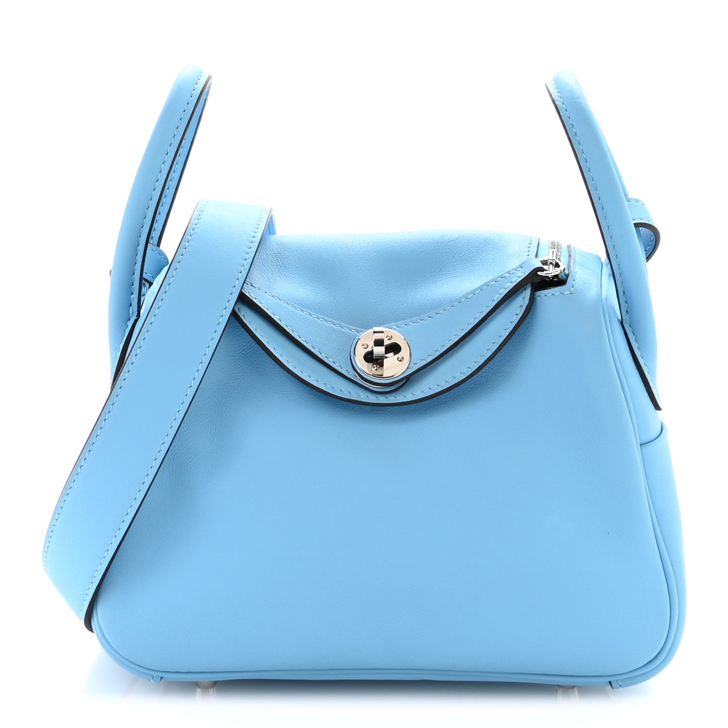 エルメス ミニリンディ 20 Celeste スイフト シルバー金具 HERMES MINI LINDY 20 CELESTE SWIFT SILVER HARDWARE