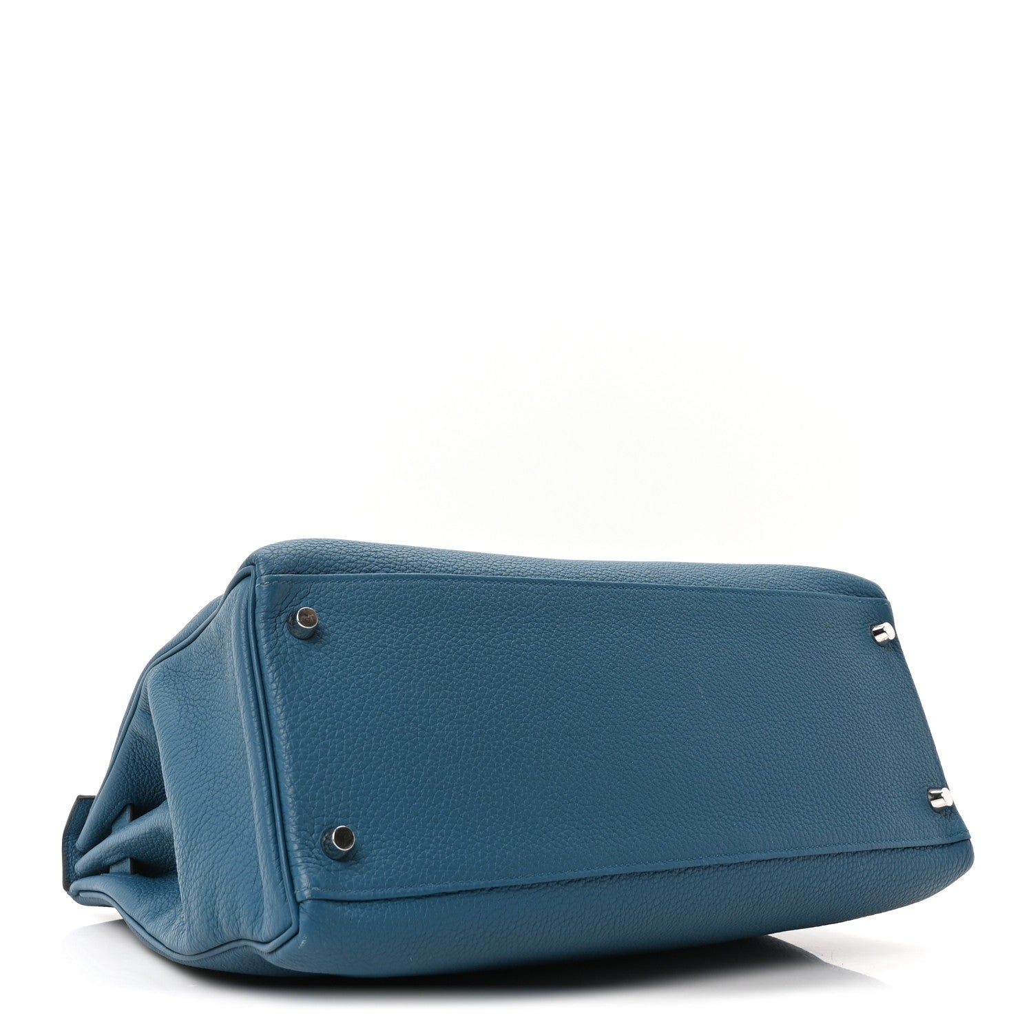 HERMES KELLY 35 RETOURNE COLBALT TOGO SILVER HARDWARE