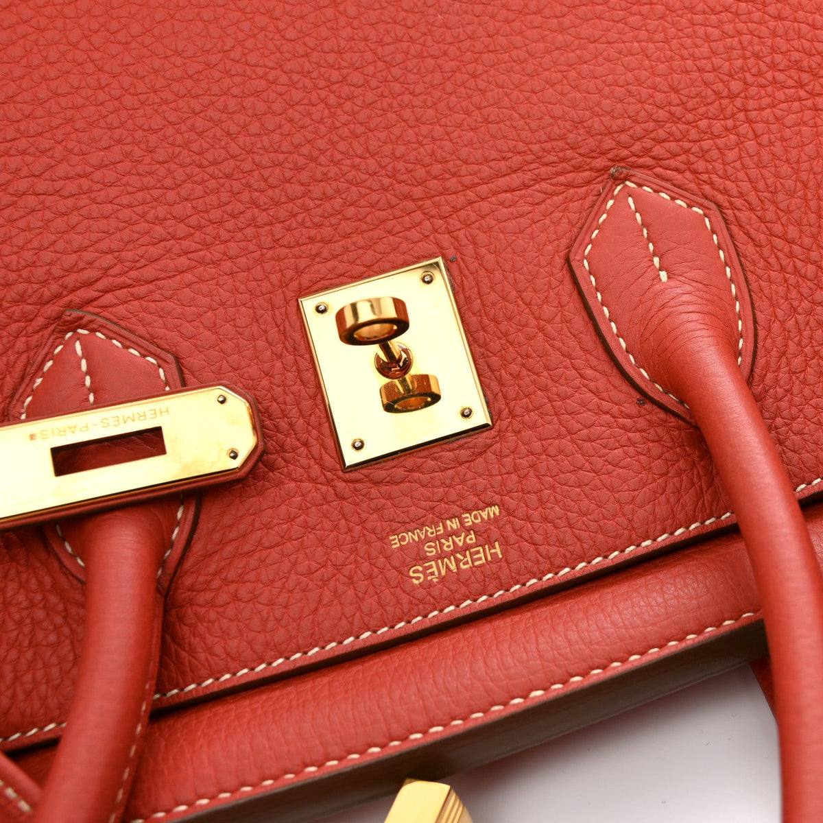 Hermès Birkin 35 Sanguine Taurillon Clemence Gold Hardware