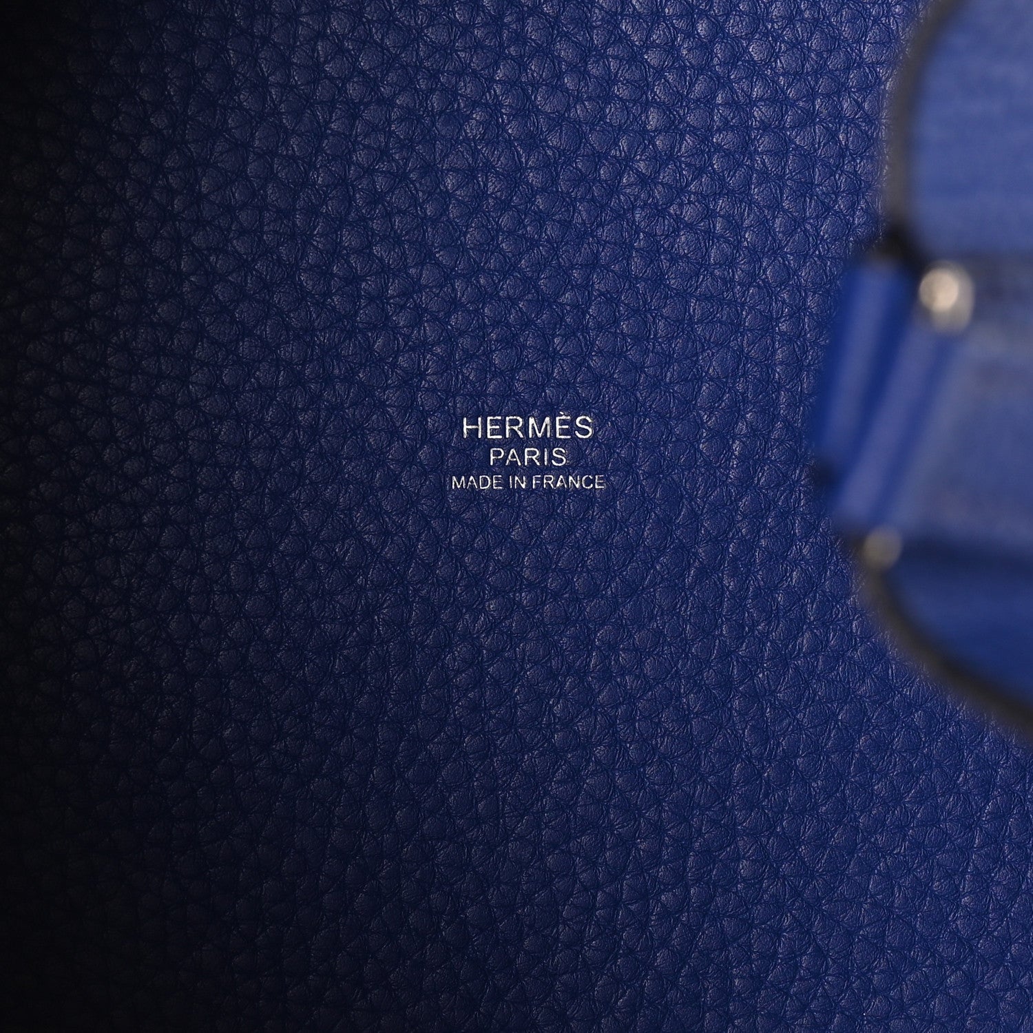 HERMES PICOTIN MM 22 BLEU ELECTRIQUE TAURILLON CLEMENCE SILVER HARDWARE