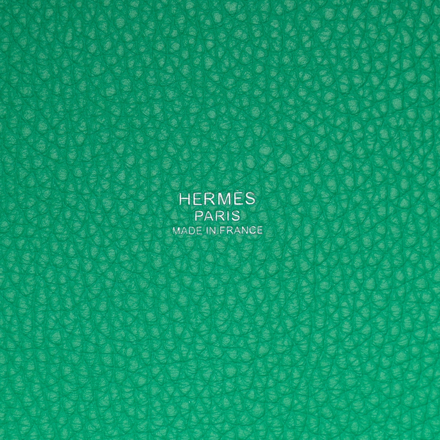 HERMES PICOTIN LOCK MM 22 MENTHE VERT BOSPHORE TAURILLON CLEMENCE / SWIFT SILVER HARDWARE