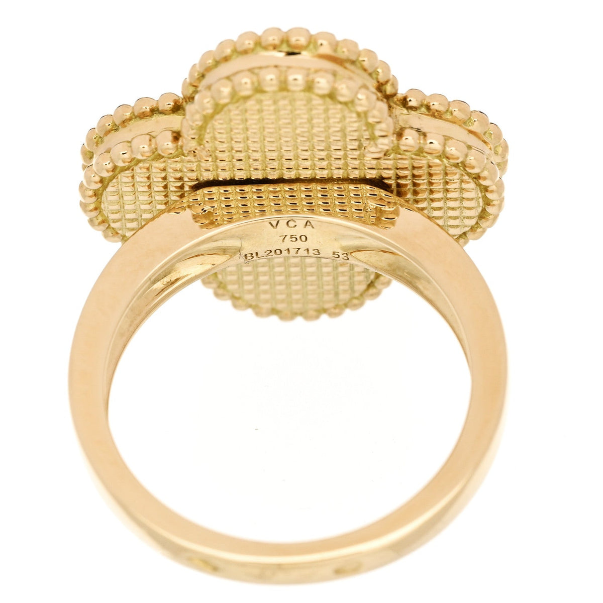 Van Cleef & Arpels Magic Alhambra Ring Mother of Pearl 18K Yellow Gold