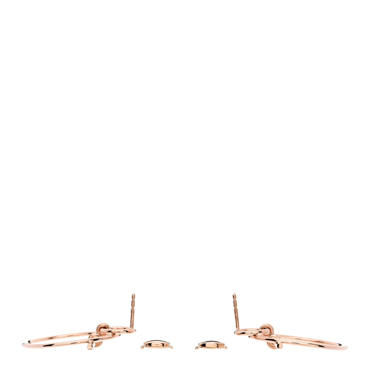 エルメス ループ ピアス 18K ローズゴールド HERMES LOOP EARRINGS 18K ROSE GOLD