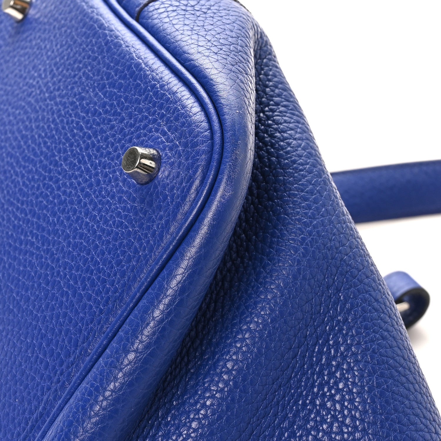 HERMES PICOTIN MM 22 BLEU ELECTRIQUE TAURILLON CLEMENCE SILVER HARDWARE