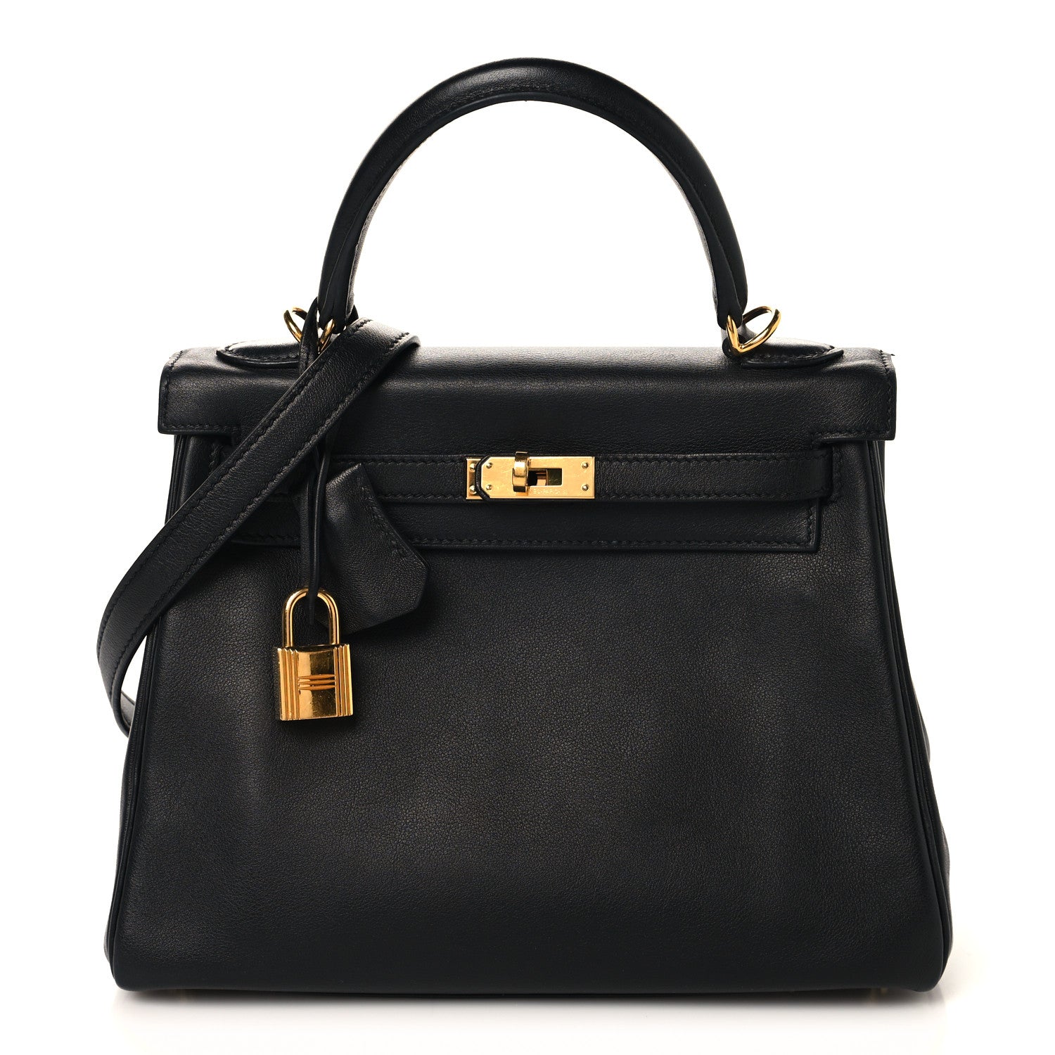 エルメス ケリー 25 内縫い Black スイフト ゴールド金具 HERMES KELLY