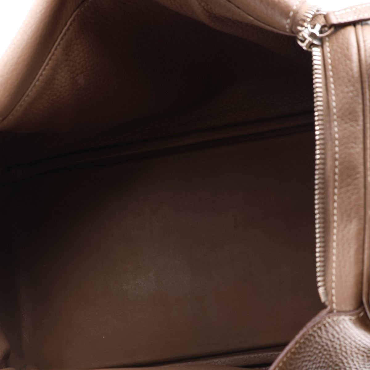 Hermes Lindy 30 Etoupe Taurillon Clemence Silver Hardware