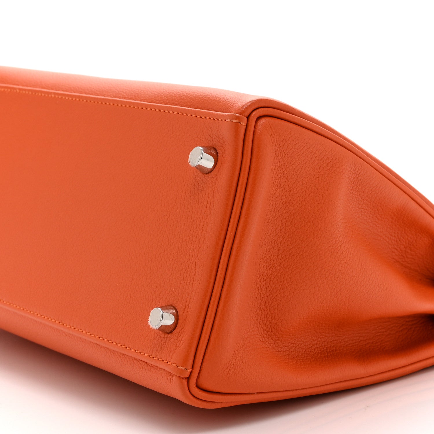 エルメス ケリー 28 内縫い Capucine エバーカラー シルバー金具 HERMES KELLY 28 RETOURNE CAPUCINE EVERCOLOR SILVER HARDWARE