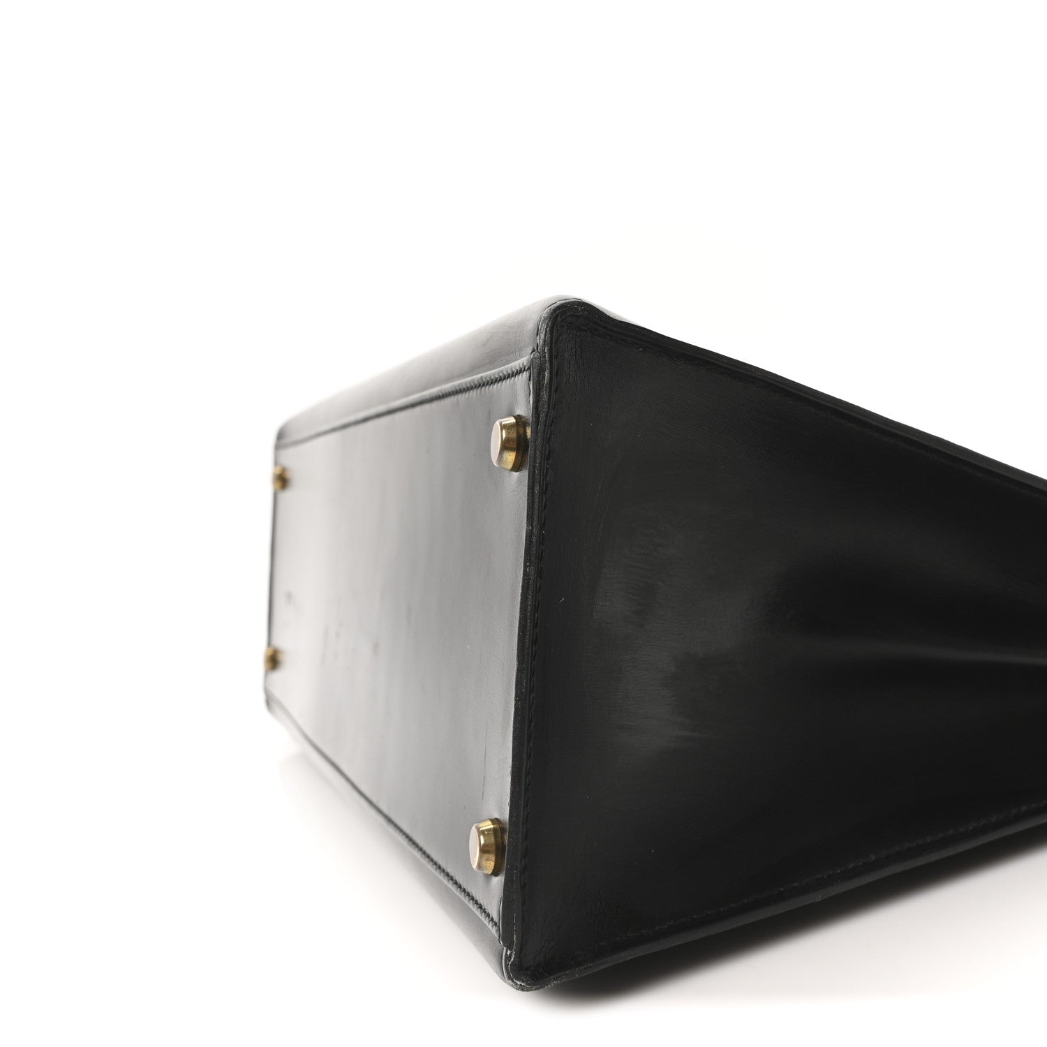 HERMES KELLY 35 SELLIER BLACK BOX GOLD HARDWARE