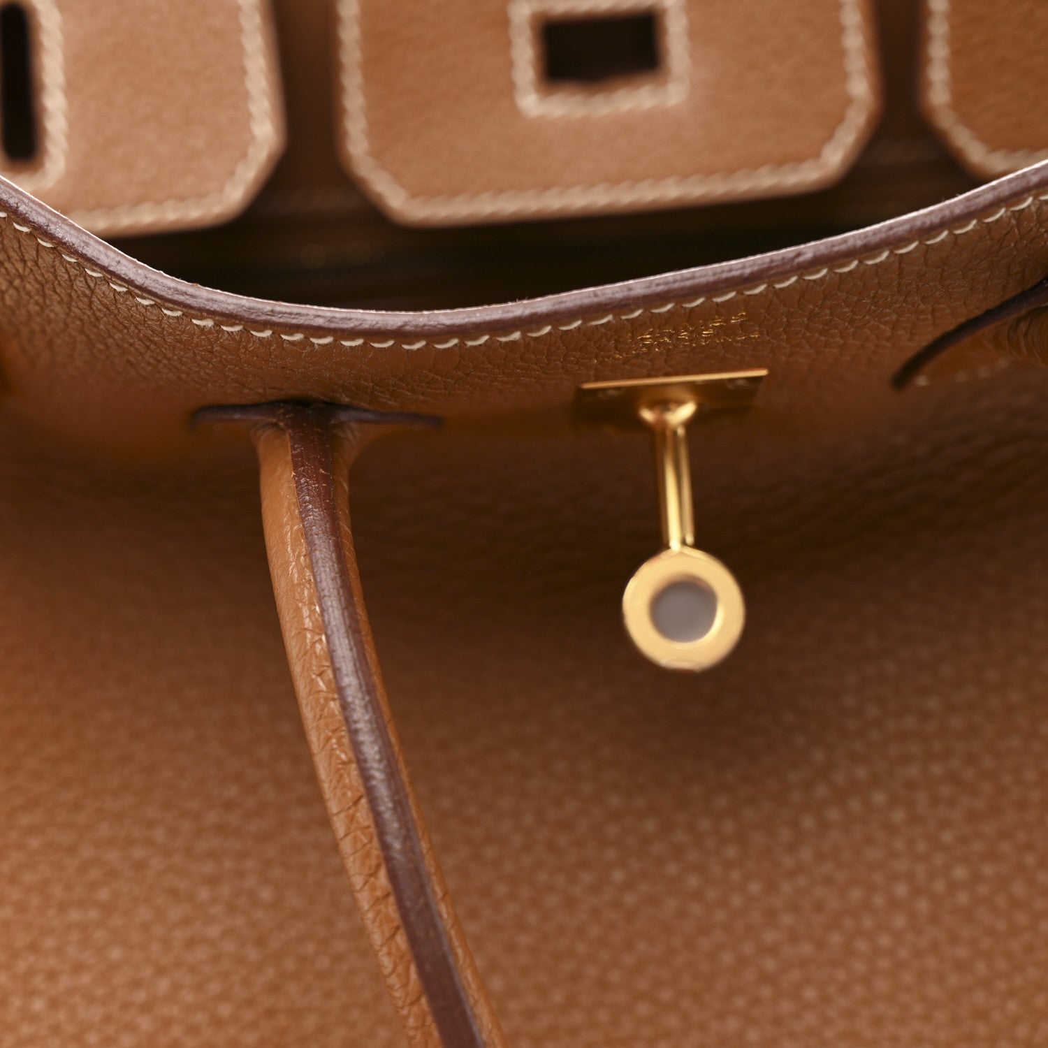 HERMES BIRKIN 25 GOLD TOGO GOLD HARDWARE
