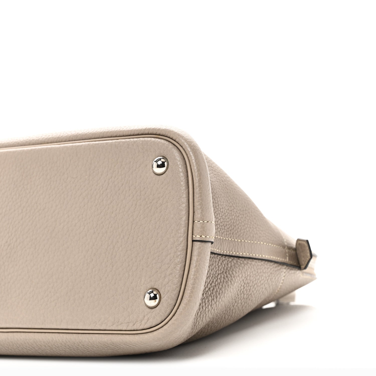 HERMES BOLIDE 35 GRIS TOURTERELLE TAURILLON CLEMENCE SILVER HARDWARE