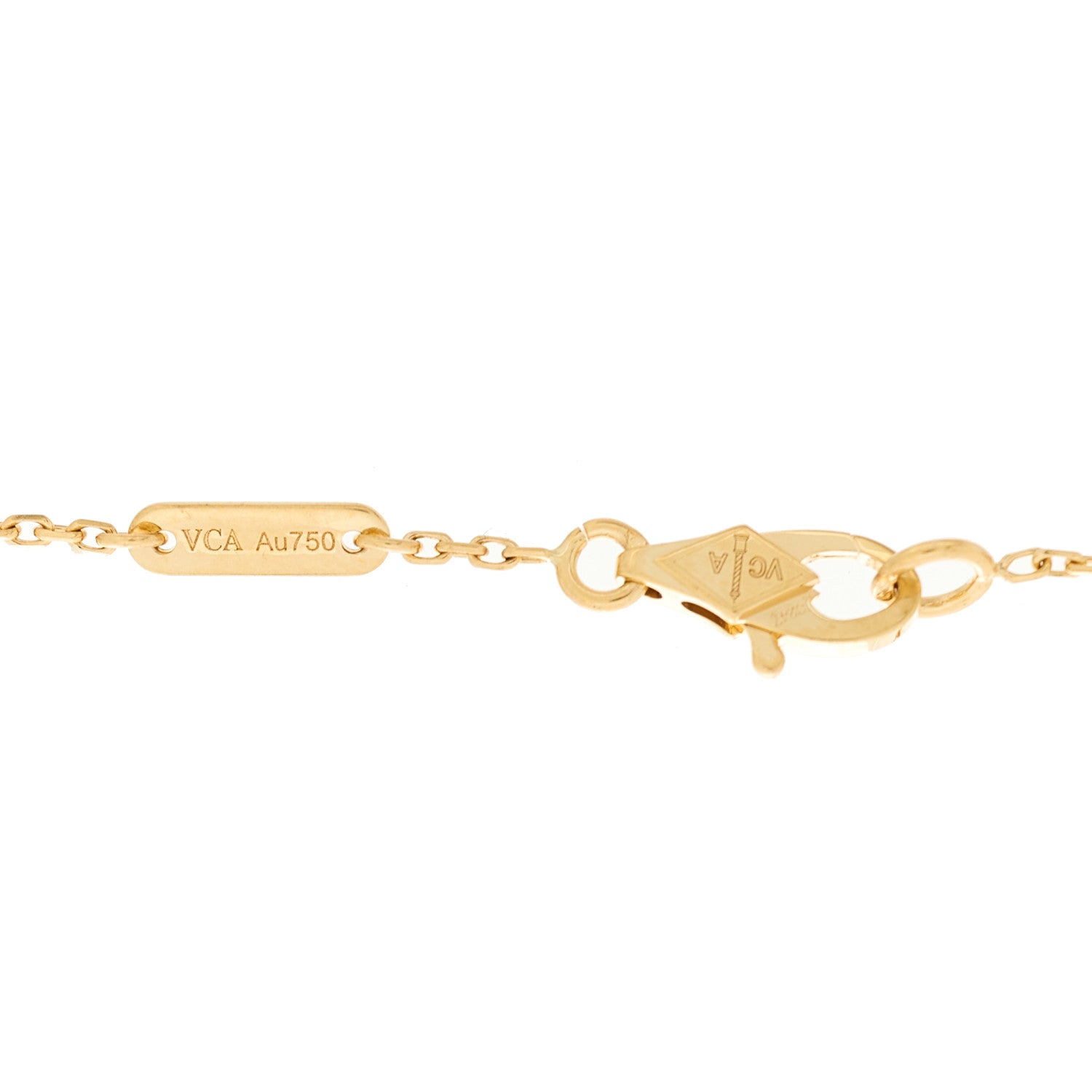 Van Cleef & Arpels 18K Yellow Gold Diamond Mini Frivole Bracelet