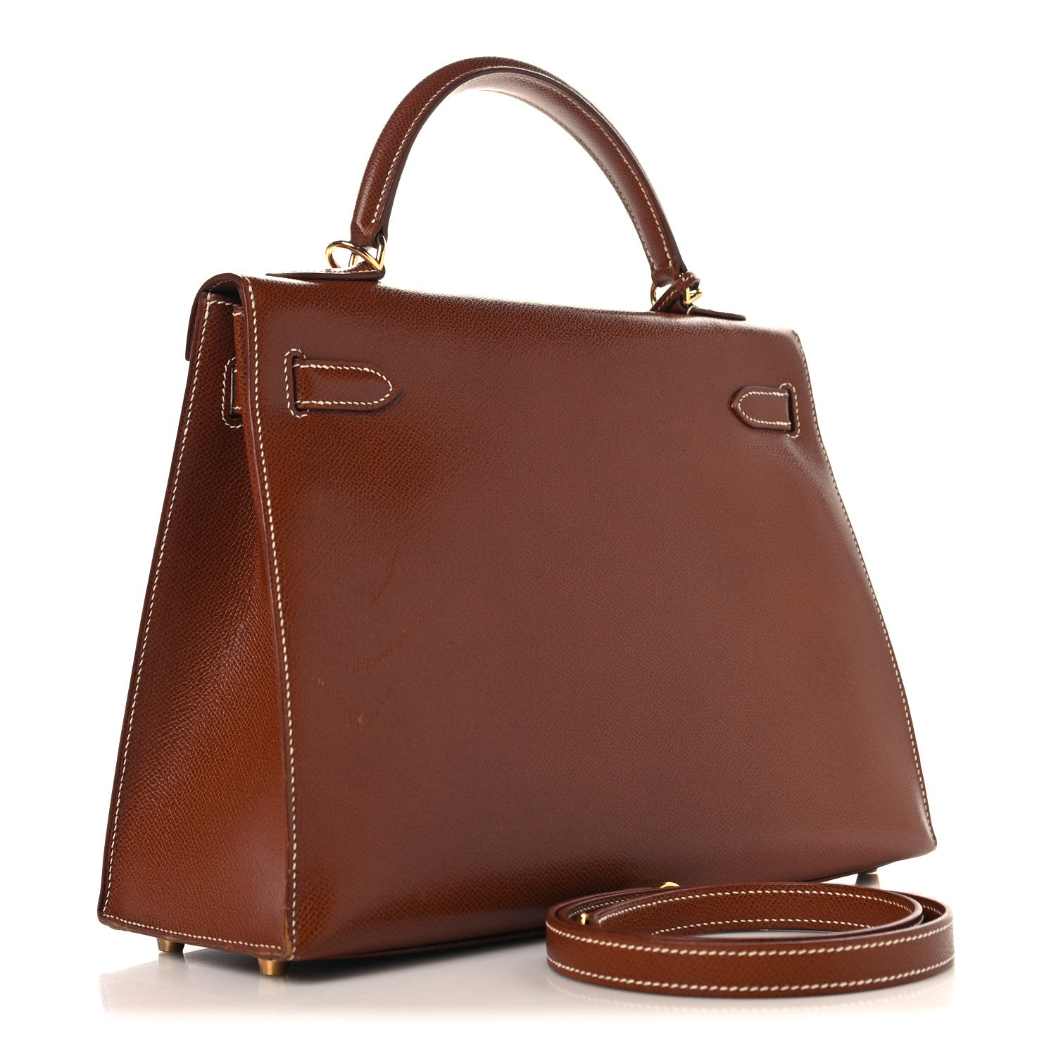 エルメス ケリー32 外縫い Noisette クシュベル ゴールド金具 HERMES KELLY32 SELLIER NOISETTE COURCHEVEL GOLD HARDWARE