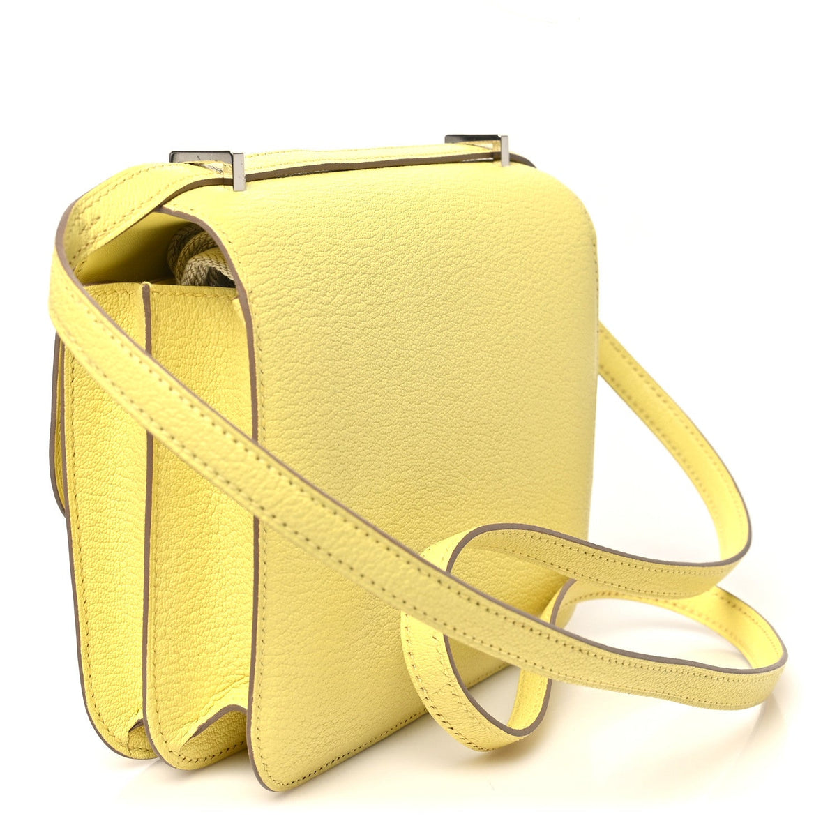 エルメス ミニコンスタンス 18 Limoncello シェーブルミゾール シルバー金具 HERMES MINI CONSTANCE 18 LIMONCELLO CHEVRE MYSORE SILVER HARDWARE