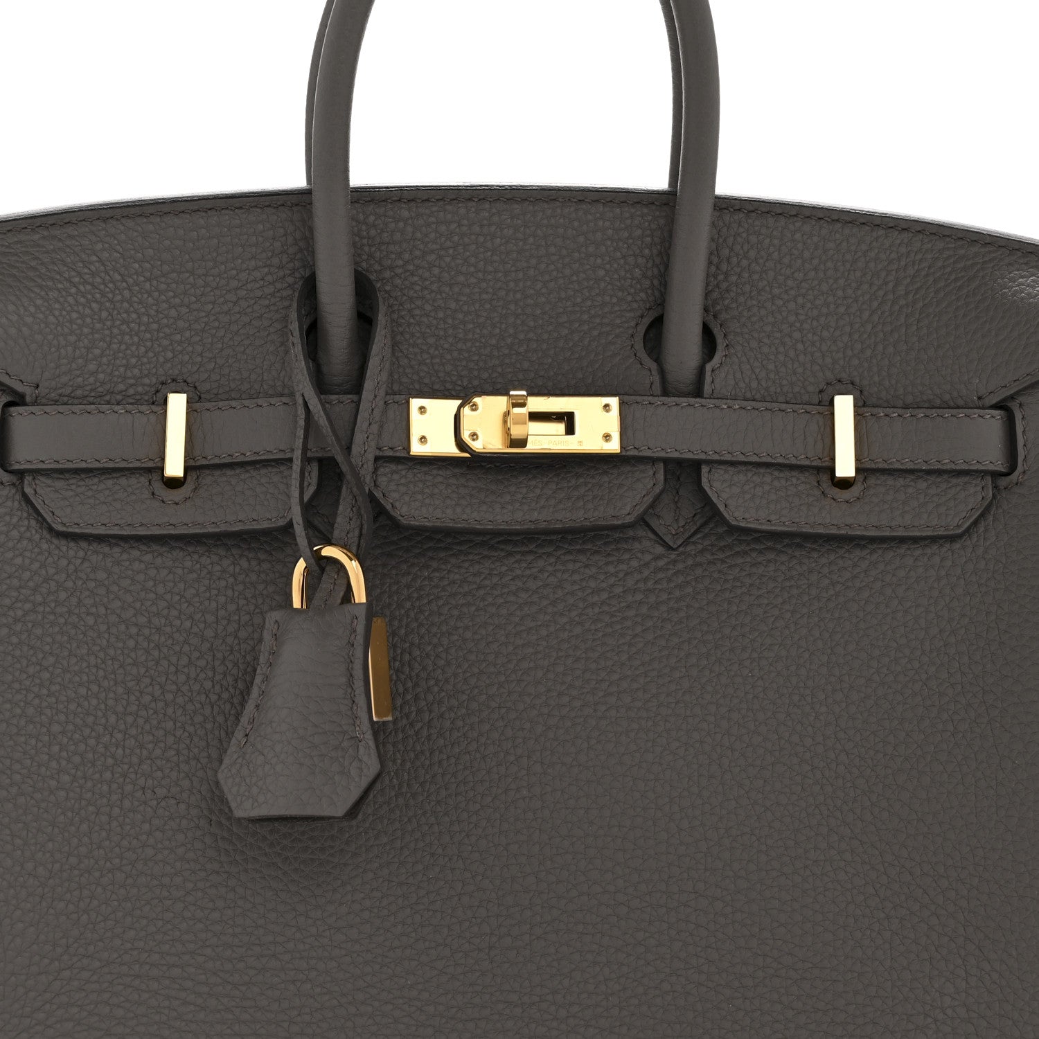 HERMES BIRKIN 25 GRIS MEYER TOGO GOLD HARDWARE
