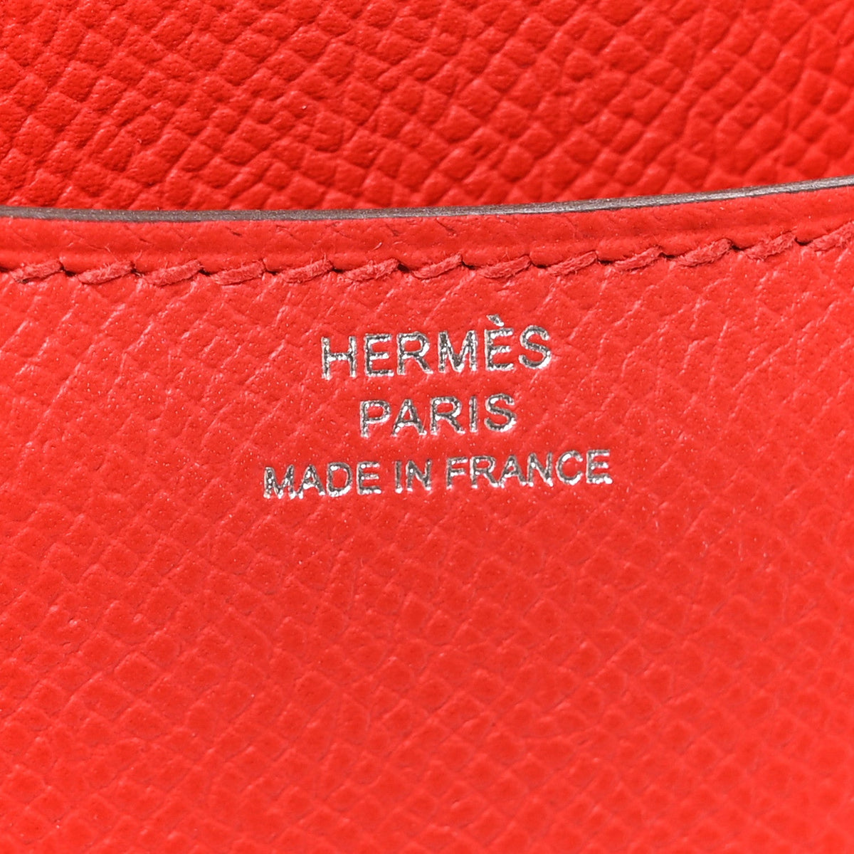 Hermes Mini Constance 18 Rouge De Coeur Mauve Sylvestre Epsom Red Enamel Hardware
